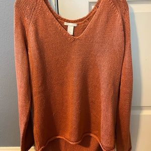Knit V-Neck Sweater